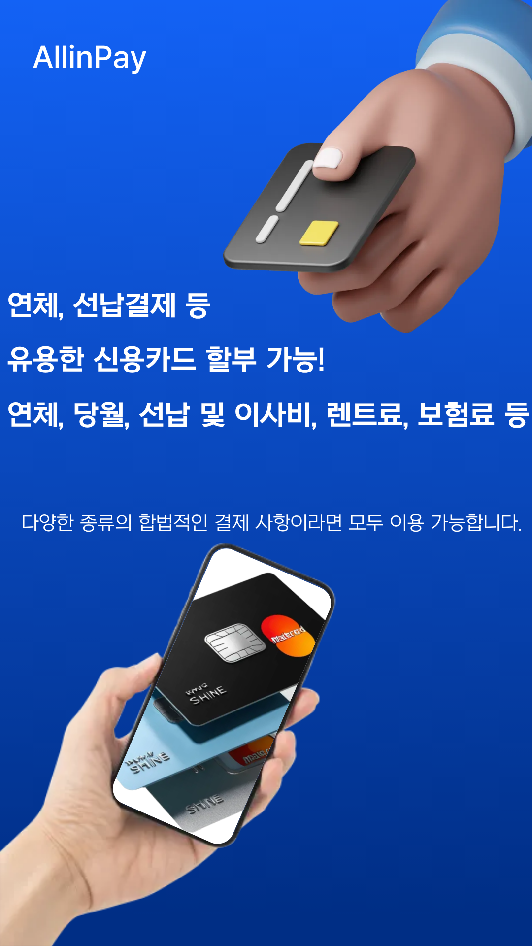 올인페이 결제항목